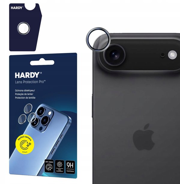 3mk Προστασία Φακού Hardy Lens Protection Pro για Apple iPhone 17 Air - Titanium Gray