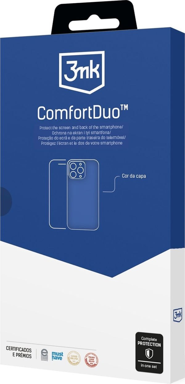 3MK ComfortDuo Clear Sam A16 tempered glass + διάφανη/διαφανής θήκη, σετ 2 σε 1 14438183 5903108606660
