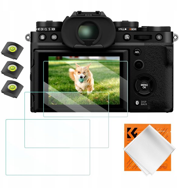 K&F Concept Σετ Προστασίας Fujifilm X-T5: 3x Tempered Glass 9H για Οθόνη & 3x Προστατευτικά για Κρύο Παπούτσι (Cold Shoe)