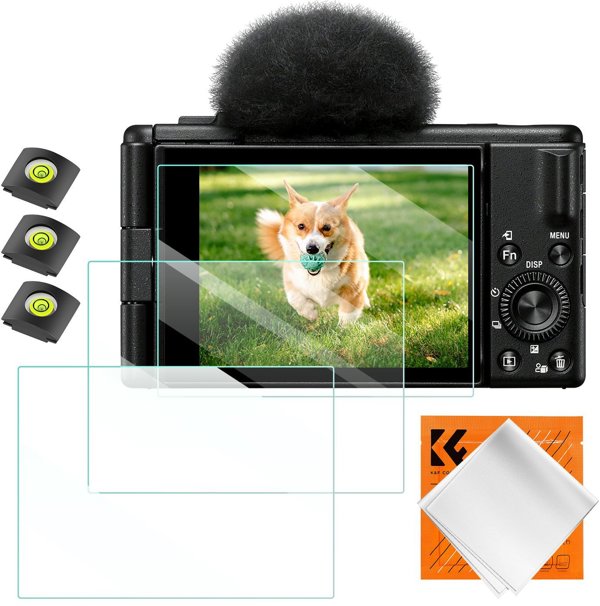 3x Σετ Προστατευτικό Γυαλί 9h Για Οθόνη Sony Zv-1, Zv-1 Ii, Zv-e10 / Kf Concept / Sku.2195 /