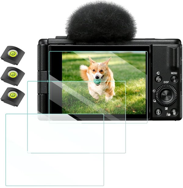 3x Σετ Προστατευτικό Γυαλί 9h Για Οθόνη Sony Zv-1, Zv-1 Ii, Zv-e10 / Kf Concept / Sku.2195 /