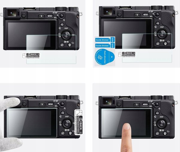 K&F Concept Προστατευτικό Γυαλί Οθόνης 9H για Sony Nex 7, 6, 5, 3n & A6600, Σετ 3 Τεμαχίων