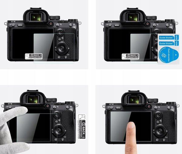 K&F Concept Σετ 3 Τεμαχίων Προστατευτικό Γυαλί 9H για Sony A9, A7iii, A7r II, RX1, RX10, RX100