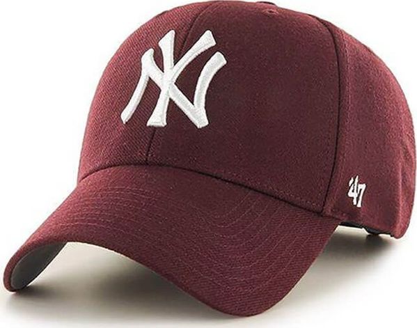 47brand Καπέλο New York Yankees μπορντό μέγεθος καθολικό (B-MVP17WBV-KMA)