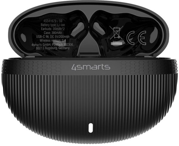 4smarts SkyBuds Pro ANC Ακουστικά True Wireless Stereo (TWS) Ενδοωτιαία με Ακύρωση Θορύβου Bluetooth Μαύρο