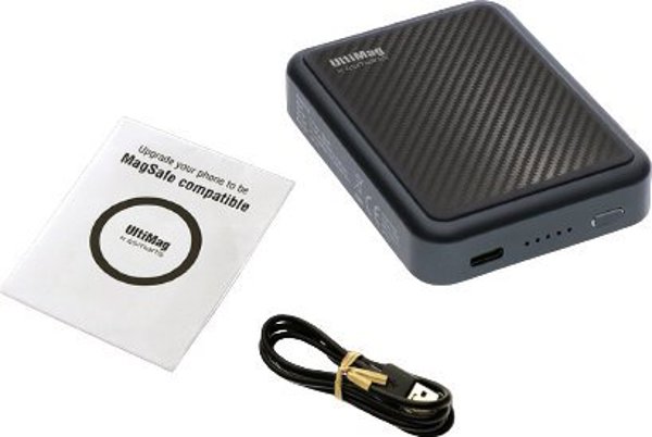 4smarts 4smarts UltiMag, 5000 mAh, Λιθίου Πολυμερούς (LiPo), Προσαρμοστική Γρήγορη Φόρτιση, Γρήγορη Φόρτιση 3.0, Ασύρματη φόρτιση, Άνθρακας