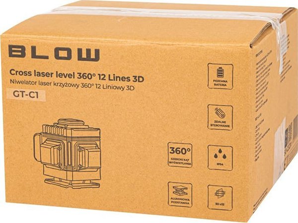50-232# Μετρητής ισοσταθμιστής gt-c1 BLOW λέιζερ σταυροειδής στάθμη - 12 γραμμές 3D