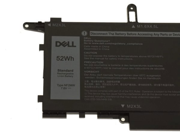 Μπαταρία Laptop Dell 52Wh, 4 Κυψελών, Ιόντων Λιθίου (Li-Ion) - EAN: 5715063300268