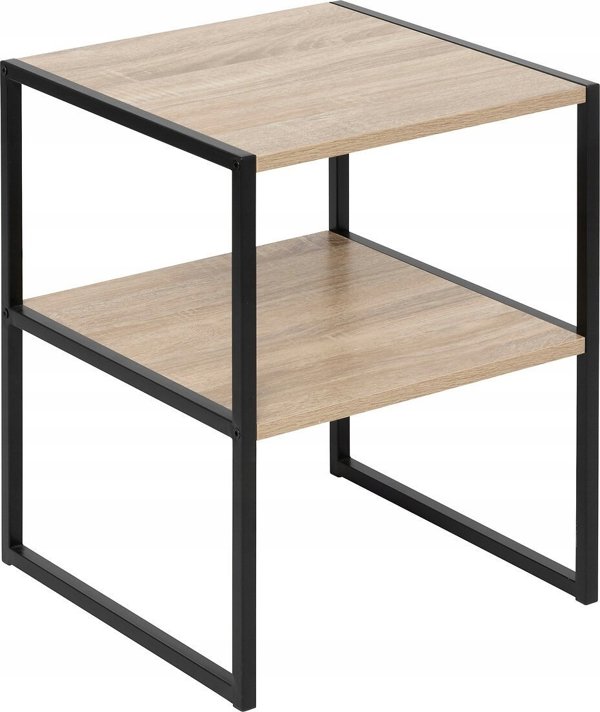 5five Κομοδίνο Loft Aliaj 40x40x50cm, Ξύλινο Τραπέζι Νυκτός με Minimal Σχεδιασμό