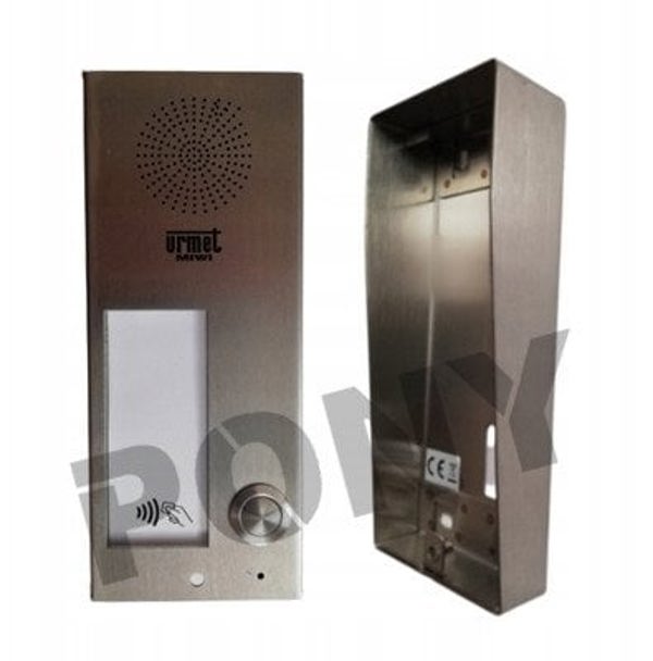 6025/PR1-RF Urmet ELITE Μονάδα Κλήσης με 1 Κουμπί, Αναγνώστη Κοντινής Επαφής και Οθόνη Πληροφοριών