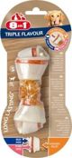8in1 Triple Flavour Bones S - Κόκαλα Μάσησης Σκύλου με Κοτόπουλο, Βοδινό και Χοιρινό, 1 τεμ.