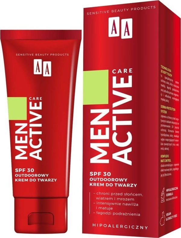 AA Men Active Care κρέμα προσώπου για εξωτερική χρήση SPF30 50ml
