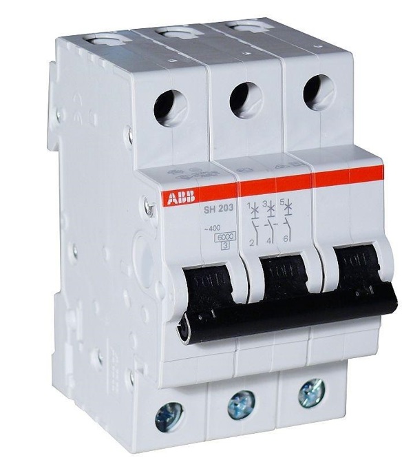 ABB Διακόπτης υπερέντασης SH203-C20 3P C 20A 2CDS213001R0204