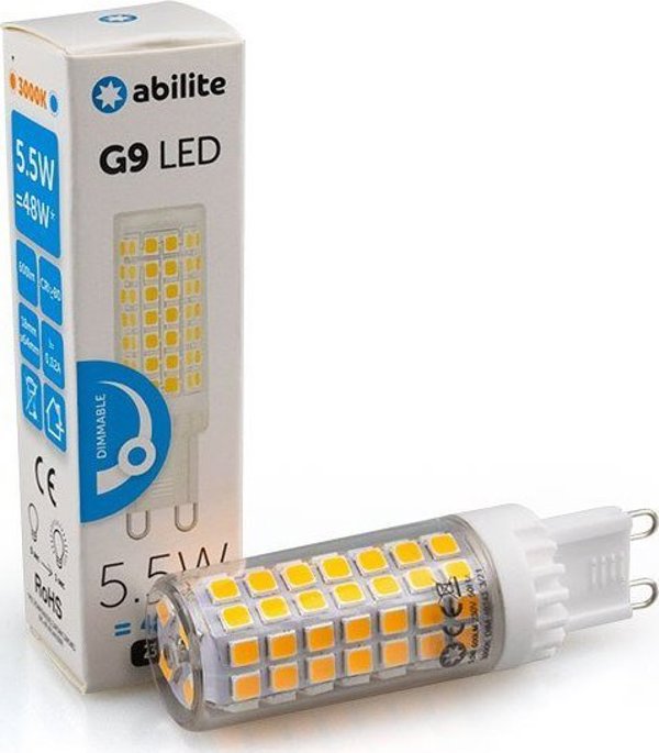 Λάμπα LED Abilite Στυλό Θερμό G9 5,5W 230V 600LM Ρυθμιζόμενη