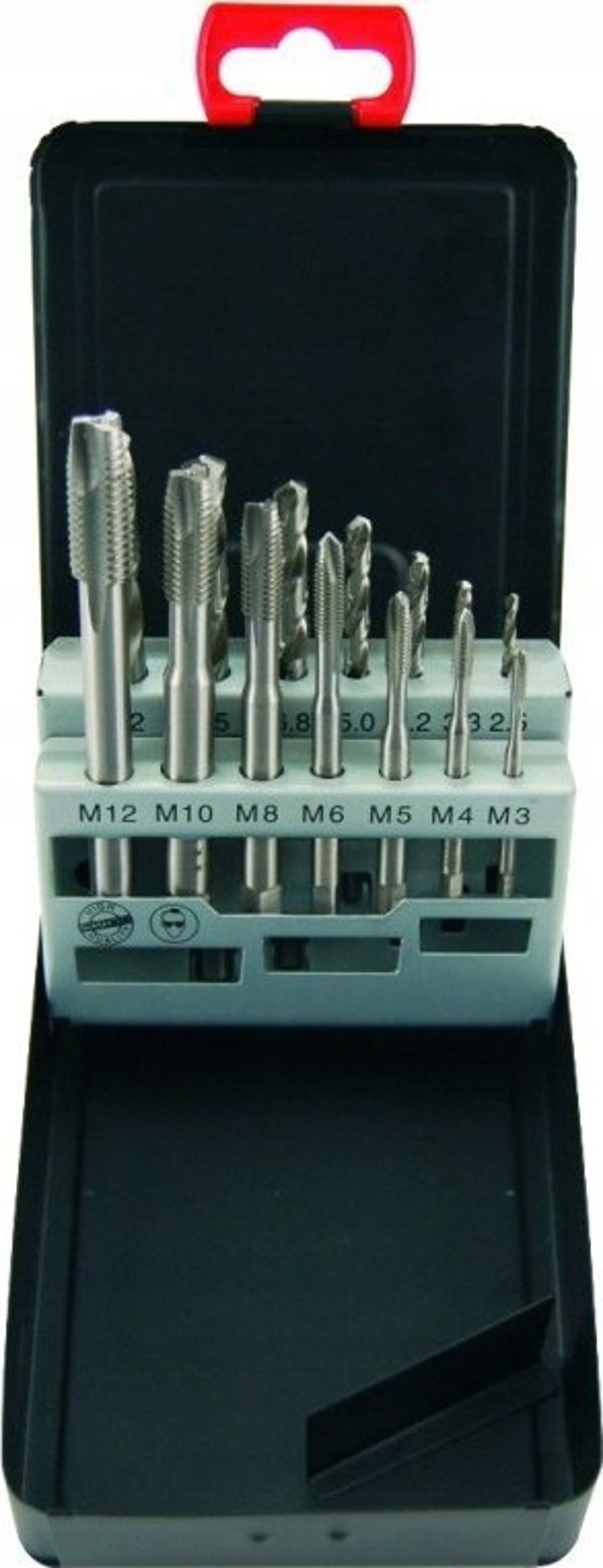 Σετ μηχανικών βρυσών M3-M12 ABRABORO, HSS-G [14 τεμ.]