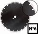 Abraboro Διαμαντόδισκος για άσφαλτο 350 x 25,4/10 N6 λέιζερ (AB35000006)