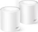TP-Link Deco X1500 Mesh Wi-Fi 6 System, Dual-band, Λευκό, 2 Συσκευές