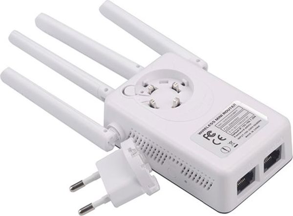 Σημείο Πρόσβασης Pix-Link Επαναλήπτης Wi-Fi Λευκό