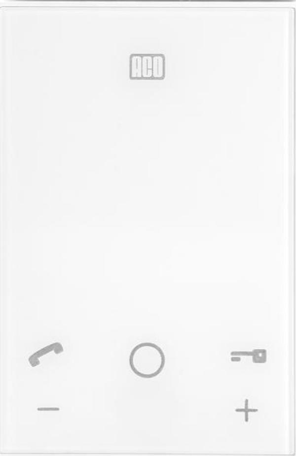 ACO Unifon UP800/G2 Για Σύστημα Θυροτηλεφώνου P, Hands-Free με Εικονίδια Αφής, Λευκό