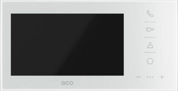 ACO Θυροτηλέφωνο Video Familio COMO PRO 7'' GLASS-PRO-7, Λευκό