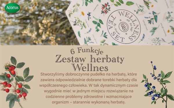 Σετ τσαγιού ACORUS Wellness, 60 τεμ.