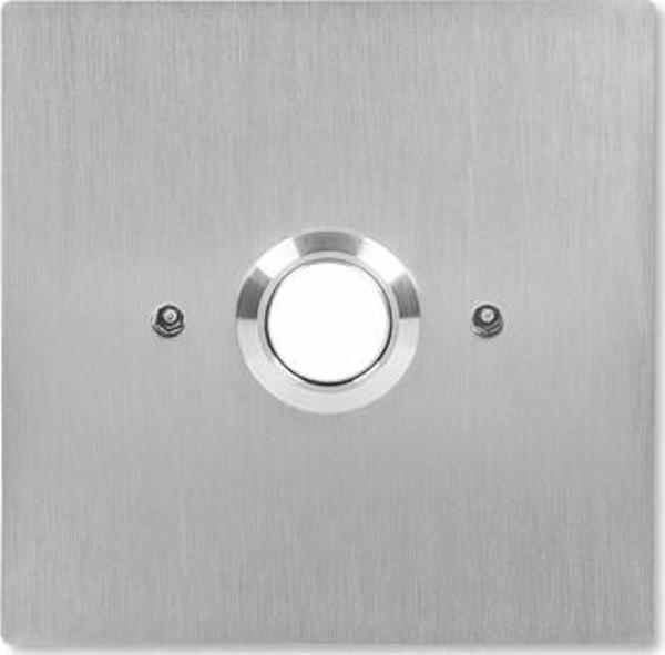 ACO ACO INS-OB-60 Διακόπτης εξόδου, φωτιζόμενος, εντοιχισμένος, ανοξείδωτο ατσάλι, για ηλεκτρικό κουτί fi60
