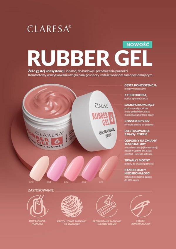 Activeshop CLARESA RUBBER GEL 6 -12g 13823669 5903820000000