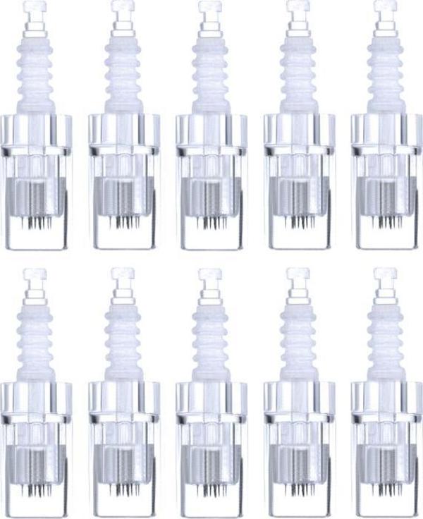 Activeshop Ανταλλακτικά Microneedle Pen-A 12 Βελόνες, Σετ 10 Τεμάχια, Χειρουργικό Ατσάλι 32g