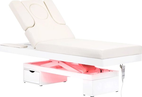 Activeshop Spa κρεβάτι αισθητικής Azzurro 815B φωτιζόμενο white θερμαινόμενο