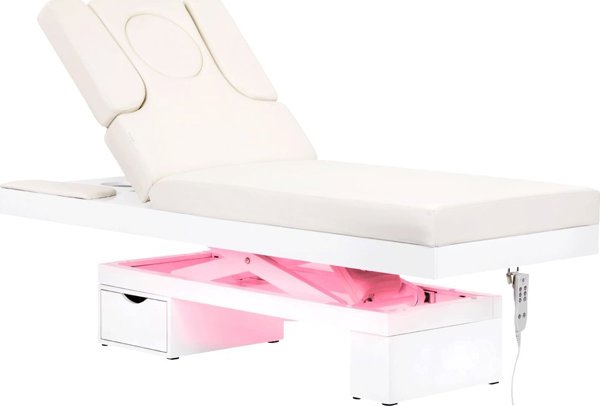 Activeshop Spa κρεβάτι αισθητικής Azzurro 815B φωτιζόμενο white θερμαινόμενο