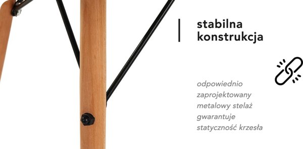 Activeshop 4Rico καρέκλα Σκανδιναβίας QS-185 οικολογικό δέρμα, λευκό 13951105 5906717455209