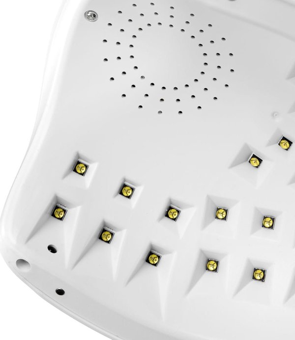 Activeshop Λάμπα UV LED OCHO NAILS X13 65W, Επαγγελματικό Φουρνάκι Νυχιών με Καθρεφτισμένο Πάτο, Λευκό