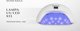 Activeshop Λάμπα UV LED OCHO NAILS X13 65W, Επαγγελματικό Φουρνάκι Νυχιών με Καθρεφτισμένο Πάτο, Λευκό