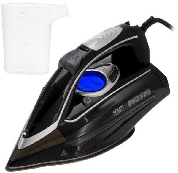 Σίδερο Ατμού AD 5054 με Αντλία Νερού LCD 3000W 4 Ρυθμίσεις Θερμοκρασίας με Πάτο Swift Glide