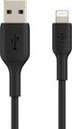 Belkin Προσαρμογέας USB-A σε USB-C Καλώδιο Φόρτισης & Μεταφοράς Δεδομένων, Πιστοποίηση MFi, Μαύρο (CAA001bt0MBK)