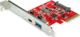 Προσαρμογέας USB Roline Κάρτα ROLINE PCI Express, USB 3.2 Gen 2 USB A - USB C, 1x USB-A, 1x USB-C