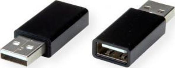 Roline Προσαρμογέας USB A Male σε USB A Female, Γωνιακός, Μαύρο (11.02.8332)