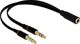 Προσαρμογέας AV Delock Jack 3.5mm - Jack 3.5mm x2 μαύρο (65967)