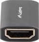 Προσαρμογέας AV Lanberg Προσαρμογέας Lanberg HDMI(F)->HDMI(F) 8K beczka srebrna aluminium
