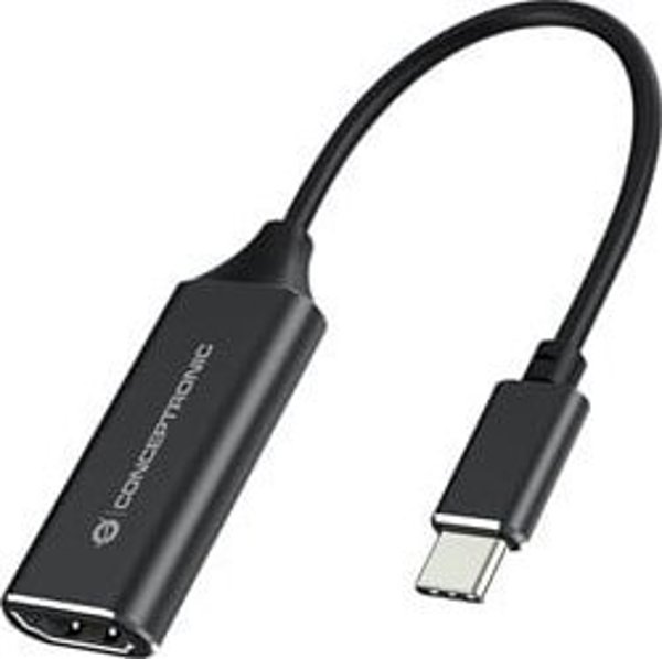 Conceptronic ABBY03B Προσαρμογέας USB-C σε HDMI 4K, Αλουμίνιο, Μαύρο