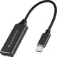 Conceptronic ABBY03B Προσαρμογέας USB-C σε HDMI 4K, Αλουμίνιο, Μαύρο