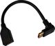 InLine Προσαρμογέας DisplayPort, Γωνιακό Βύσμα, Επιχρυσωμένο, Μαύρο (17159O)