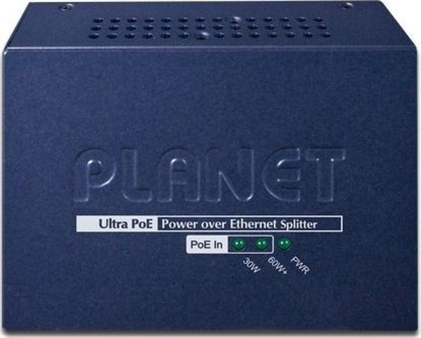 Προσαρμογέας powerline Planet PLANET POE-172S διακλαδωτής δικτύου Μαύρο Υποστήριξη PoE