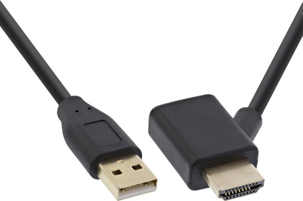 InLine Προσαρμογέας USB σε HDMI 5V (17600I) – Ενισχυτής Σήματος HDMI Μαύρος