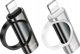 Προσαρμογέας USB Hoco HOCO προσαρμογέας Lightning (αρσενικό) σε Τύπου C (θηλυκό) με οθόνη 2,4A 27W UA32B ασημί