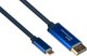 Alcasa 4812-CSF020B Προσαρμογέας USB Type-C σε DisplayPort, 2m, Μπλε
