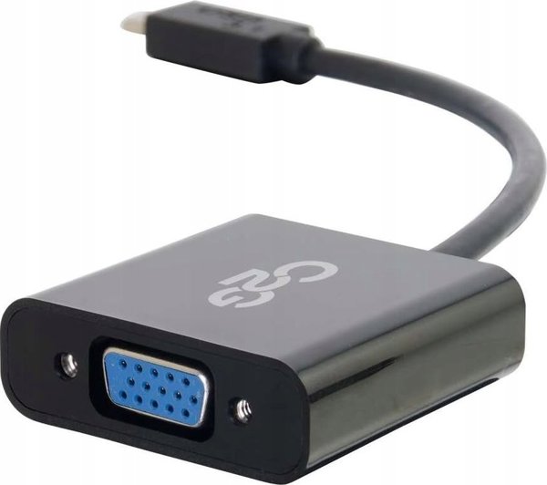 Adapter USB C2G C2G USB 3.1 USB Type C to VGA Adapter - USB C to VGA Black - Externer Videoadapter - USB 3.1 - D-Sub - Schwarz