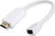 Προσαρμογέας AV MicroConnect DisplayPort Mini - HDMI λευκός (HDMMDP)