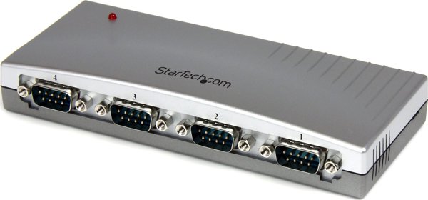 StarTech Προσαρμογέας USB σε RS-232, Hub 4 Θυρών, Γκρι (S55056332)
