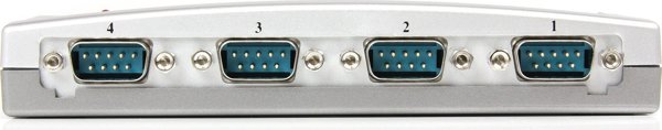 StarTech Προσαρμογέας USB σε RS-232, Hub 4 Θυρών, Γκρι (S55056332)